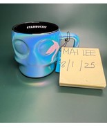 STARBUCKS 2025 HALLOWEEN IRIDESCENT BLUE SKULL 14oz CERAMIC COFFEE MUG/C... - $55.27 CAD