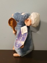 Disney Parks Pixar Ratatouille Chef Remy Rat w/Spoon Hat Apron Plush Animal NEW - £38.88 GBP