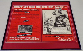 1958 Camp on Blood Island 16x20 Framed ORIGINAL Industry Advertisement - £78.16 GBP