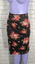 No Comment Black Floral NY LA Medium Stretch Womens Skirt Ladies - $21.02