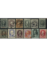 68//155, 12 Different Used Stamps - Mixed Condition Cat $2,840.00 - Stua... - £544.28 GBP