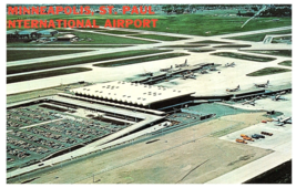 Aerial View of Minneapolis St Paul International Airport Postcard - £7.73 GBP