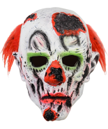 Scary Demon Zombie Creepy Red Hair Evil Clown Mask Halloween Adult Kille... - $27.10