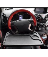 Black Car Steering Wheel Desk Double Sided Tray With Cup Holder And Pen ... - $17.57 CAD