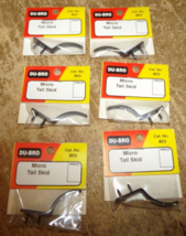 6-paks Du-Bro #853 micro tail skids in the package new - $11.87