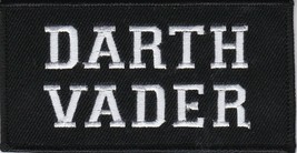 Darth Vader 2X4 SEW/IRON Patch Name Tag Biker Embroidered Obi Wan Kenobi Yoda - $7.00