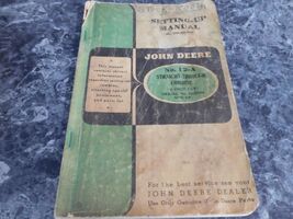 John Deere No 12A Straight Through Combine Setting Up Manual - €5,10 EUR
