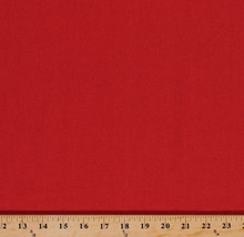 Cotton Linen Blend Red Free Spirit Essentials Fabric Sold By the Yard D255.18 - £8.66 GBP