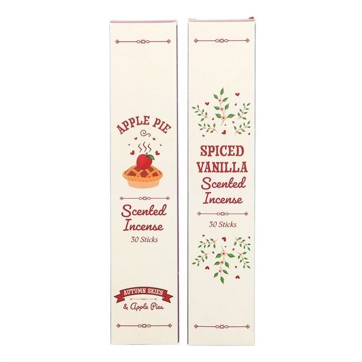 Apple Pie & Spiced Vanilla Incense Sticks (Set of 2) - Cozy Home Fragrance Gift Item image 3