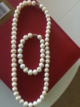  Pearl Necklace and bracelets New Jewelry - £46.36 GBP