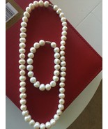  Pearl Necklace and bracelets New Jewelry - $58.00