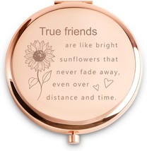 Coyoal Friendship Gifts For Women, Personalized Inspirational Compact Mirror, - £18.97 GBP