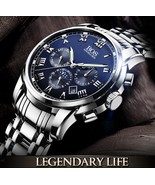 2016 Men&#39;s Top Luxury BOS Three Dial Stainless Steel Quartz Watch ! - £224.27 GBP