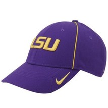 Nike Dri Fit NCAA Legacy91 Purple Yellow LSU Football Hat Cap One Size - £19.98 GBP