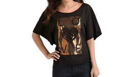 ROUTE 66 BLACK ONYX TOP METALLIC HEART AND LOVE,  SIZE XLARGE -NWOT - $15.99