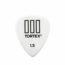 Jim Dunlop 462P150 Tortex III 1.50 Player Guitar Pick - White (Pack of 12)  - $68.00