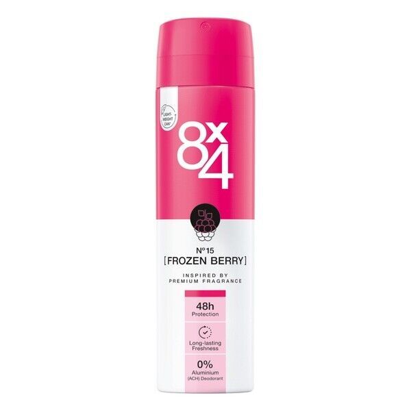 8x4 FROZEN BERRY deodorant SPRAY 0% Aluminum 48h protection-FREE US SHIP... - £8.18 GBP