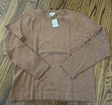 NEW JCrew Factory Women’s Wool Teddie Sweater Camel Size Large NWT - $49.50