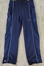 Nike Pants Mens Medium Blue Swoosh Logo Casual Warm Up Outdoor Track Jog... - £23.72 GBP