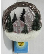 Bath &amp; Body Works Wallflower Fragrance Plug light-up WINTER SCENE house ... - $33.99