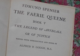 The Faerie Queene, Book V, The Legend of Artegall, Edmund Spenser (1918), Rare - £39.46 GBP