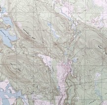 Map Northeast Bluff Maine 1990 Topographic Geo Survey 1:24000 27x22&quot; TOPO10 - £28.95 GBP