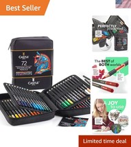 Premium 72 Watercolour Colouring Pencils in a Travel Case - Perfect for ... - $1,092.89 MXN