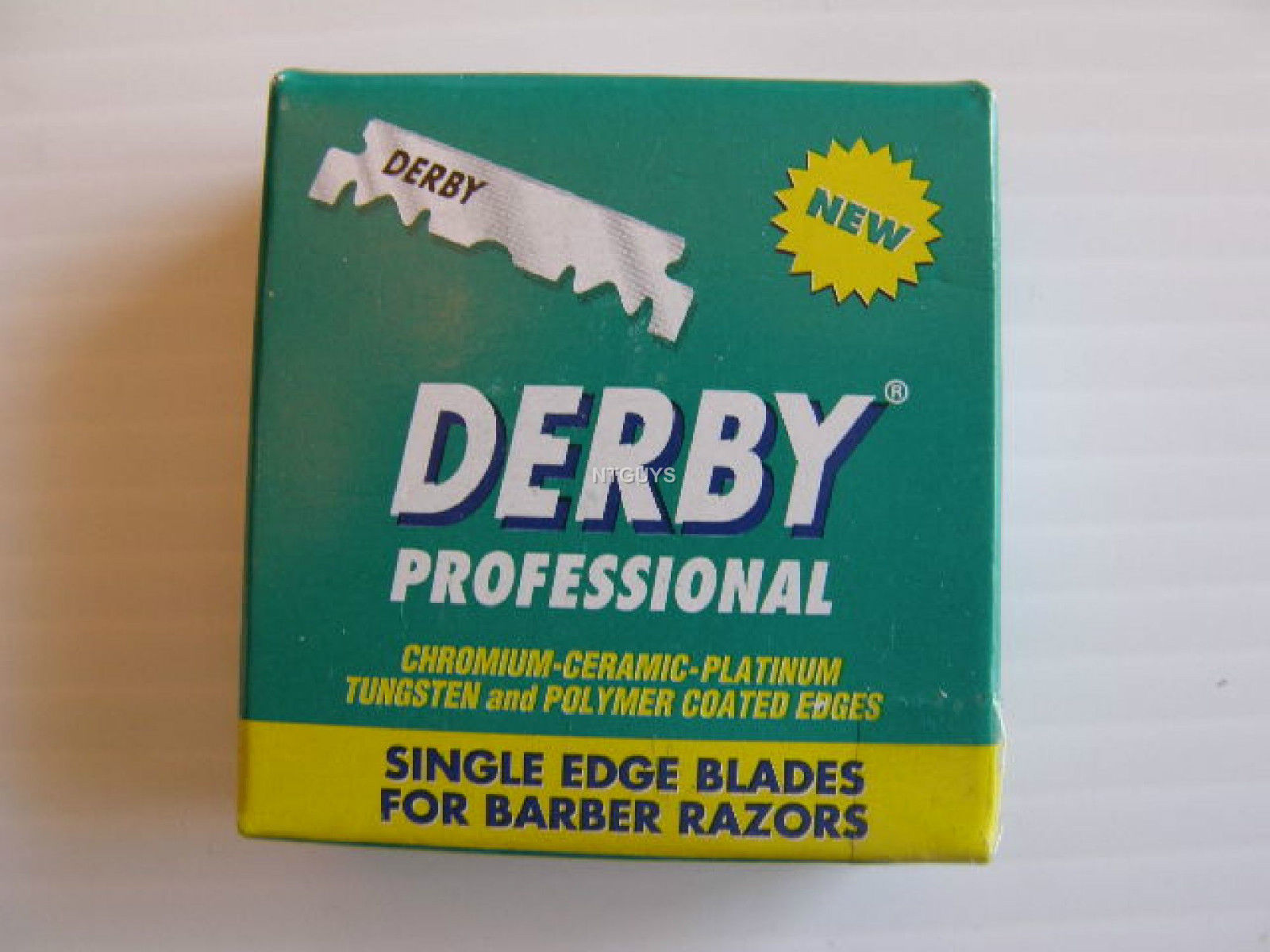 Primary image for 100 DERBY single edge razor blades for barbers platinum coated