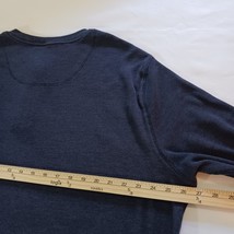Saddlebred 3-Button Mens Blue Cotton Blend Pullover Sweatshirt Long Sleeve Sz XL image 11