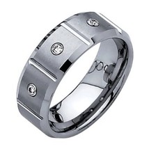 Tungsten Carbide Comfort-fit Wedding Band Ring  - £74.43 GBP