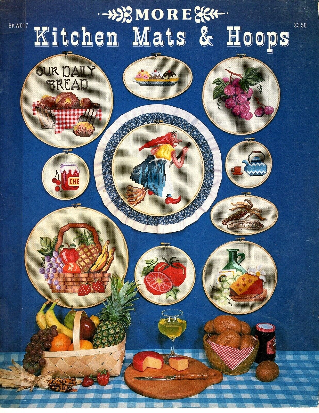 More Kitchen Mats and Hoops Counted Cross Stitch Vintage 1983 - $6.62