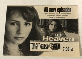 7th Heaven Tv Guide Vintage Print Ad Jessica Biel Beverly Mitchell Tpa16 - $6.92