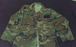 US Army Mens Small Regular Green Woodland Camo Jacke - £17.58 GBP
