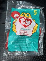 McDonald's Ty Teenie Beanie Baby Pinchers The Lobster 1998 #5 Plush Toy ... - $6.93