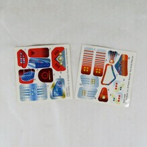 Vintage 2000 Rock &#39;Em Sock &#39;Em Robots Action Figure 2 Decal Sticker Sheets - £7.75 GBP