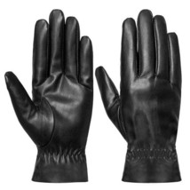 [Pack of 2] Unisex Leather Winter Warm Gloves Outdoor Windproof Soft Gloves C... - £24.77 GBP