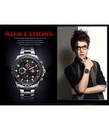 CASIMA Luxury men&#39;s luminous sport multi-function quartz watch waterproo... - £235.28 GBP