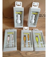 Lot of 2 Fast Dual USB Car Chargers &amp; 3 Lightning Cords 3ft. For Apple i... - $24.11 CAD