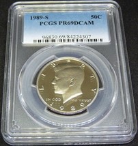 1989 S 50C Kennedy Half Dollar Proof PCGS PR69DCAM  20180007 - £15.17 GBP