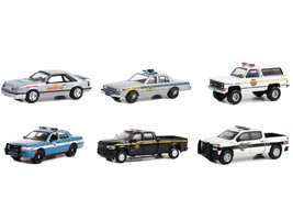 &quot;Hot Pursuit&quot; Set of 6 Police Cars Series 44 1/64 Diecast Model Cars by Greenlig - £52.84 GBP