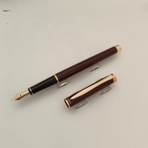 Pelikan Classic P381 Maroon Lacquer Gold Trim Fountain Pen Made in Germany - $198.36