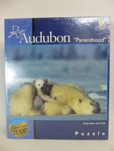 Audubon Parenthood 1026 Piece Puzzle Polar Bear and Cub NEW 27&quot; x 20&quot; - £17.07 GBP