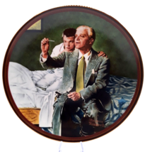 The Country Doctor Norman Rockwell Plate Bradford Exchange 1990 Plate #1892A - £10.35 GBP
