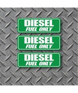 (3) Warning Label Diesel Only Gas Gasoline Truck Fuel Tank Sticker Decal... - $8.00 CAD