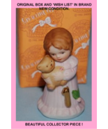 Enesco Growing Up Girls Brunette Figurine Age 1 w/Box &amp; Wish List - BRAN... - £15.70 GBP