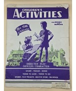 Children&#39;s Activities for Home and School April 1952 - 18th yr. - Games-... - $14.70