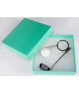 Golf Club &amp; Ball Novelty Key Ring ~ Realistic 3D Graphics, Excellent Gif... - $127.38 MXN