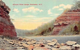 Rochester New York~Genesee River GORGE~1913 Postcard - £6.68 GBP
