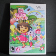 Nintendo Wii Dora&#39;s Big Birthday Adventure Complete with Manual Nickelodeon Game - $6.41