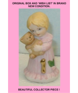 Enesco Growing Up Girls Blonde Figurine Age 1 w/Box &amp; Wish List - BRAND NEW - £15.70 GBP